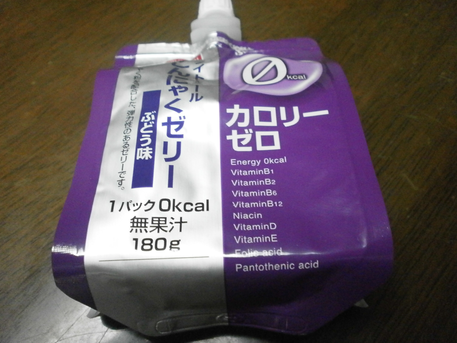 Konnyaku jelly grape flavor calorie light meal